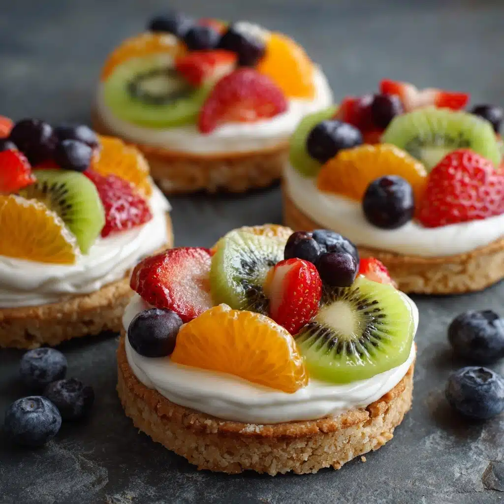 Healthy Breakfast Bagel Fruit Pizza Recipe - Recipe Image