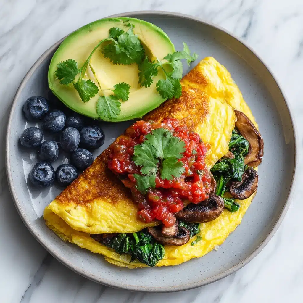 Vegan Mushroom Omelette Recipe - Recipe Image