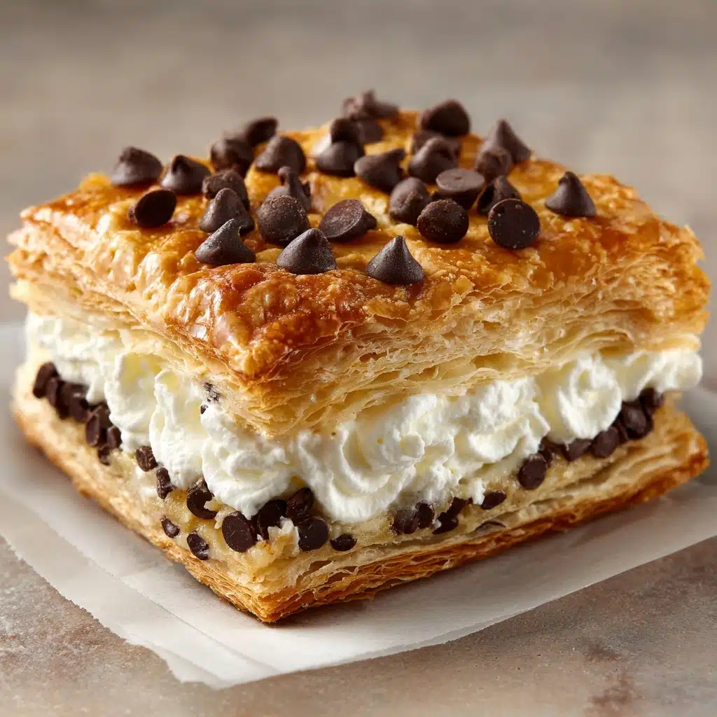 Ricotta Chocolate Chip Pastry Squares Recipe - Recipe Image