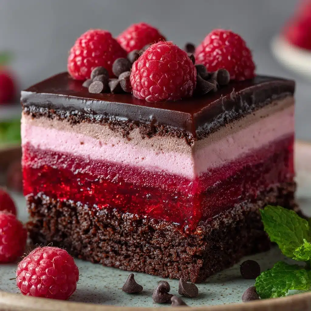 Heavenly Raspberry Chocolate Mousse Cake Recipe - Recipe Image