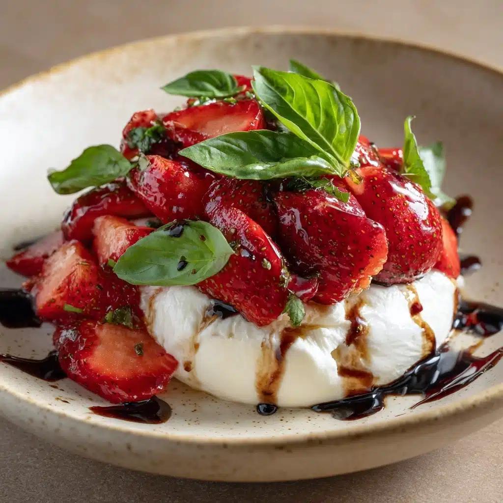 Balsamic Strawberry Caprese Recipe - Recipe Image