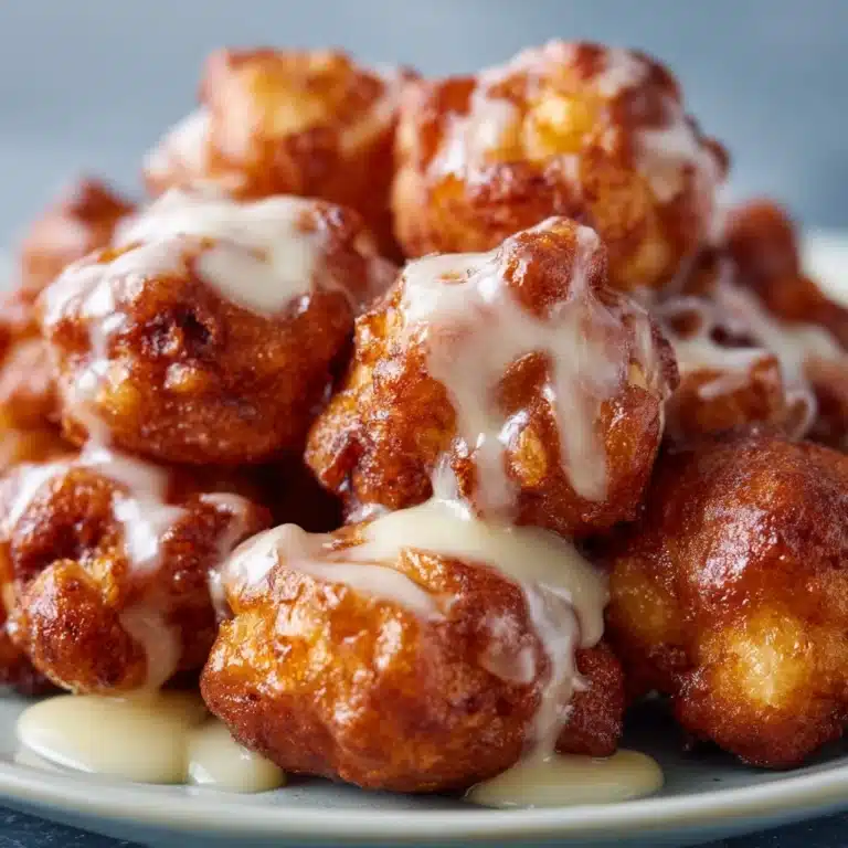 Cinnamon-Glazed Apple Fritter Bites Recipe