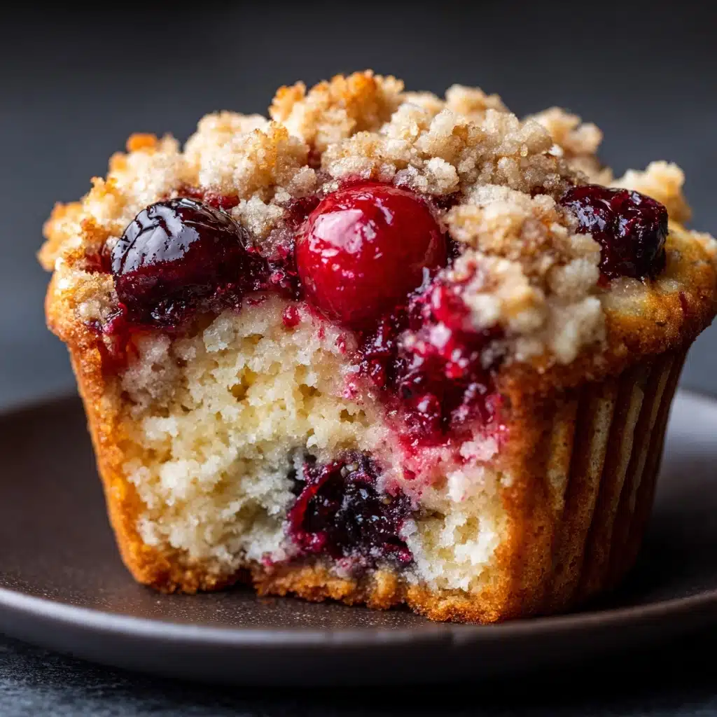 Cherry Cobbler Muffins Recipe - Recipe Image