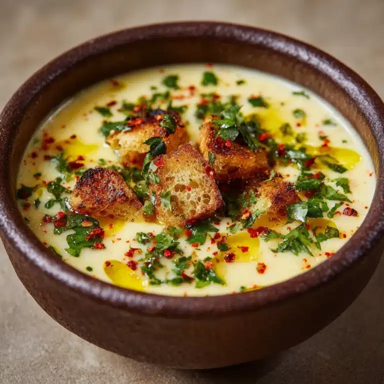 Creamy Roasted Garlic Soup Recipe