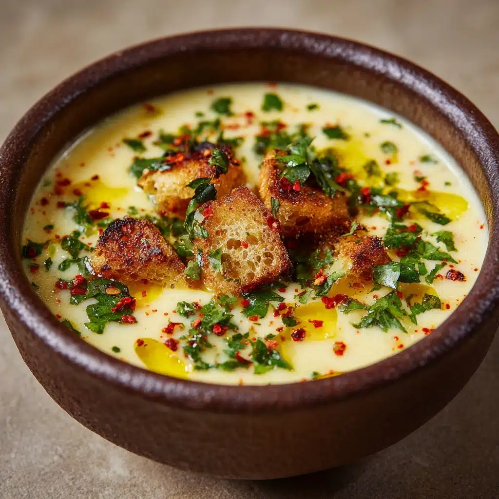 Creamy Roasted Garlic Soup Recipe