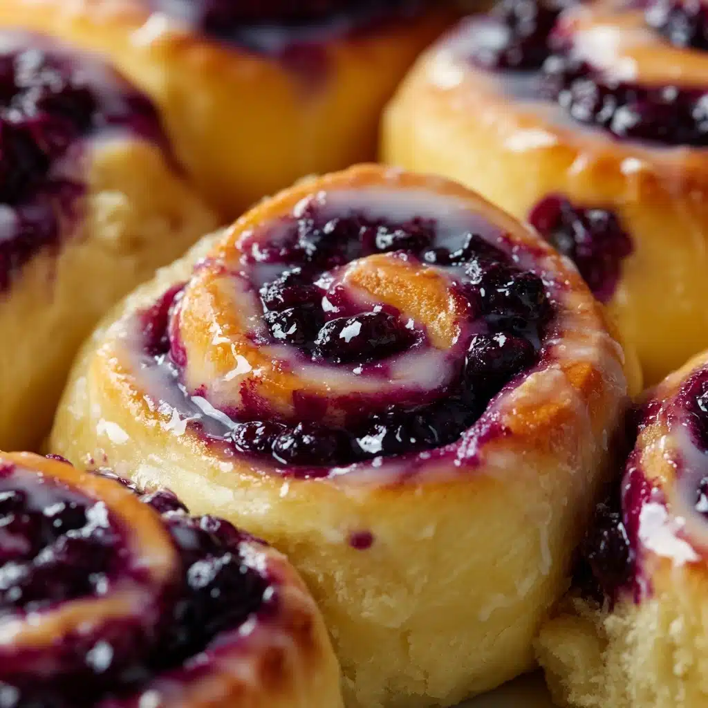 Blueberry Cheesecake Swirl Rolls Recipe - Recipe Image