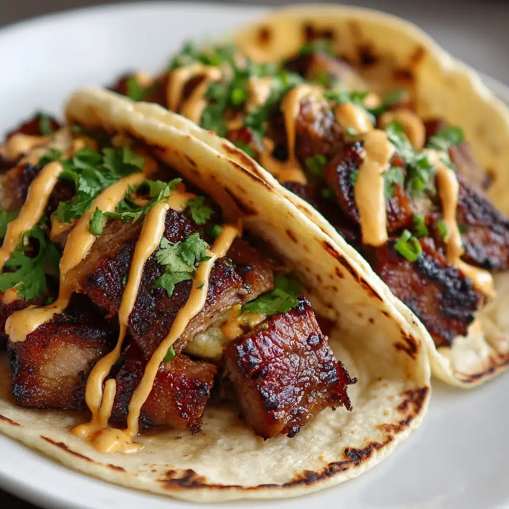Garlic Butter Honey BBQ Beef Tacos Recipe - Recipe Image