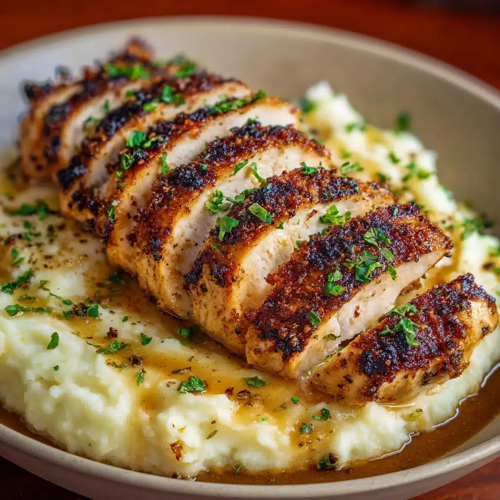 Garlic Parmesan Chicken & Steak Bake with Cheesy Loaded Mashed Potatoes Recipe - Recipe Image