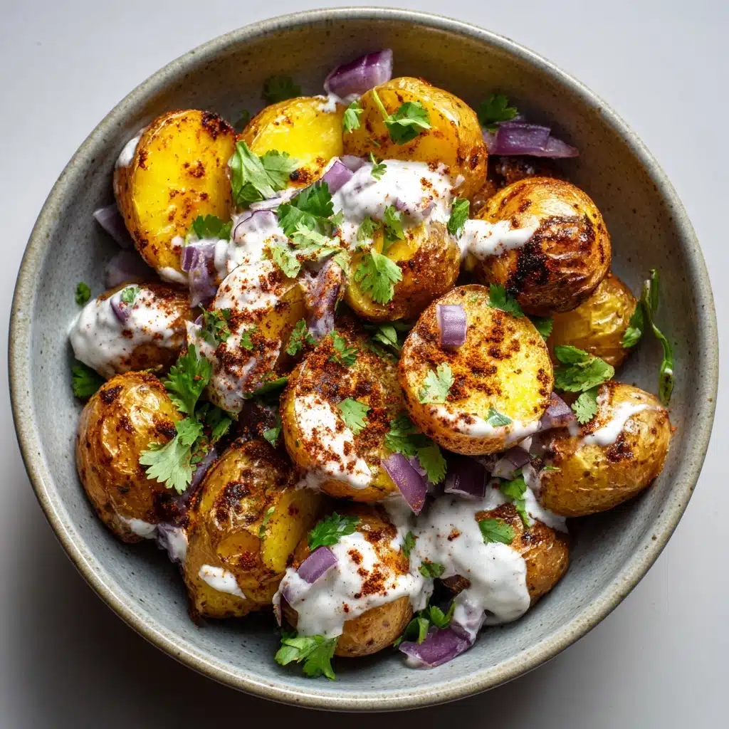 Chaat Masala Potatoes with Yoghurt Recipe - Recipe Image