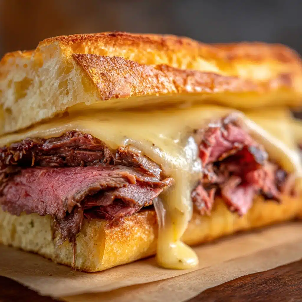Garlic Steak and Cheese Sandwiches Recipe - Recipe Image