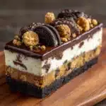 Brownie Layered Cookie Dough Cheesecake Recipe