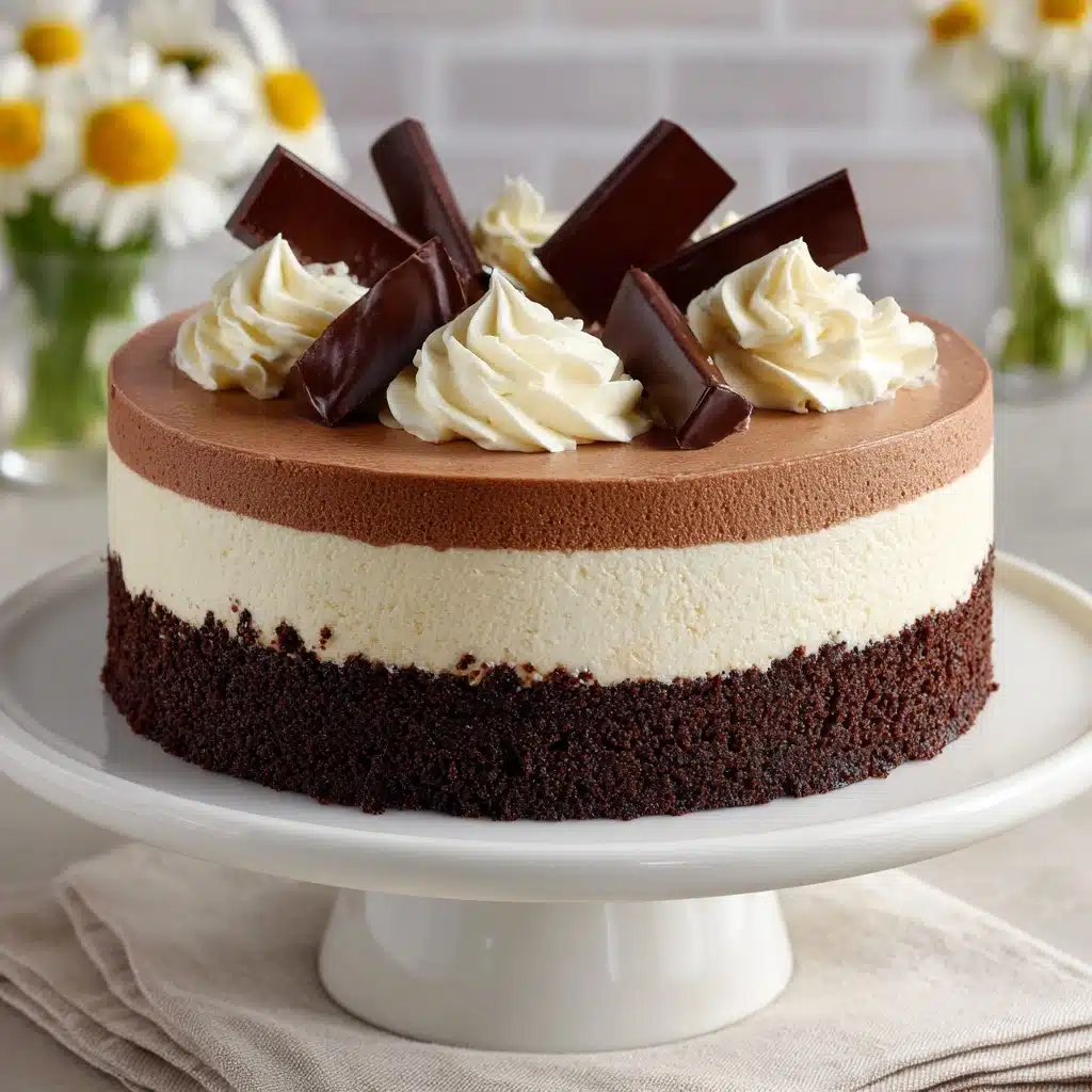 Triple Chocolate Mousse Cake Recipe