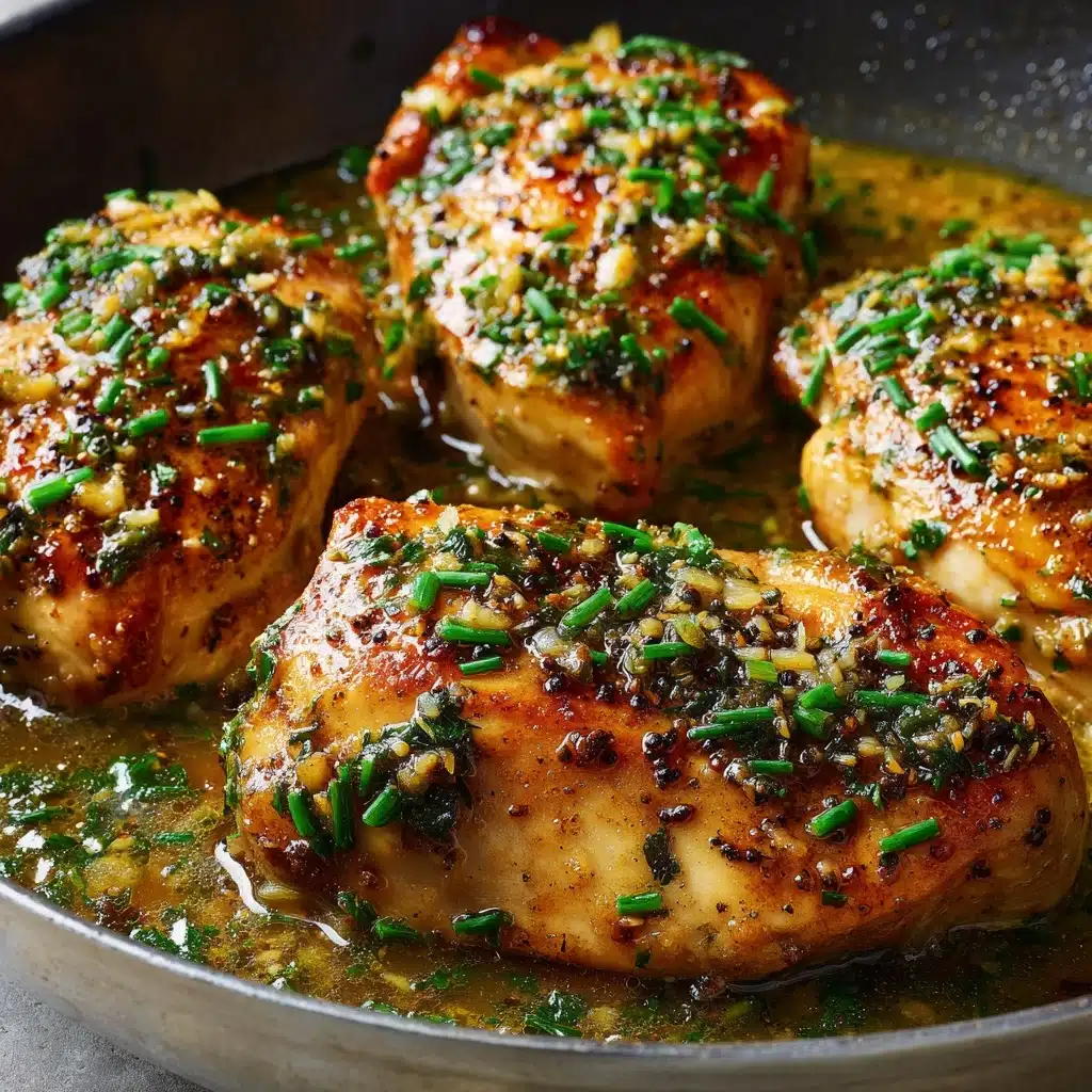 Garlic Chicken with Asiago Gravy Recipe - Recipe Image