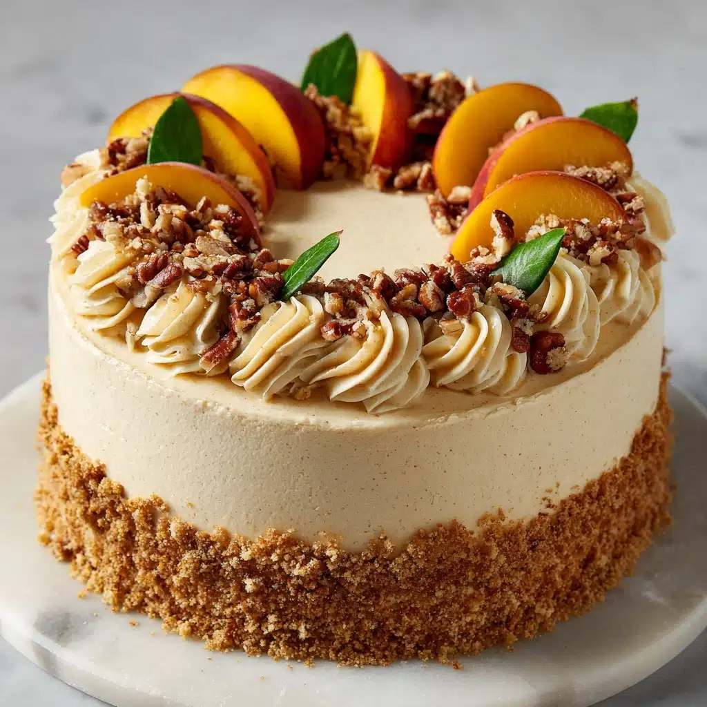 Easy Brown Sugar Peach Cake Recipe - Recipe Image
