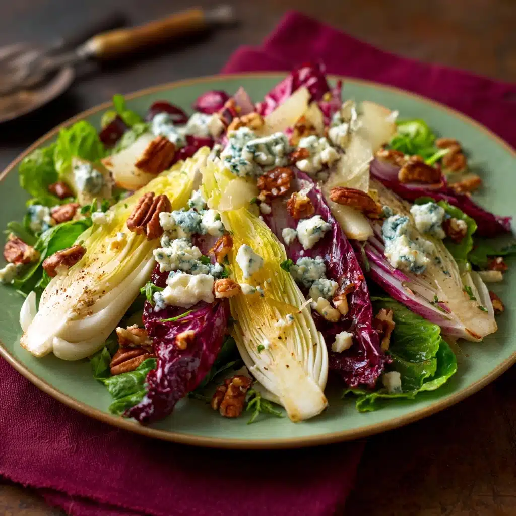 Blue Cheese, Walnut, and Chicory Salad Recipe - Recipe Image