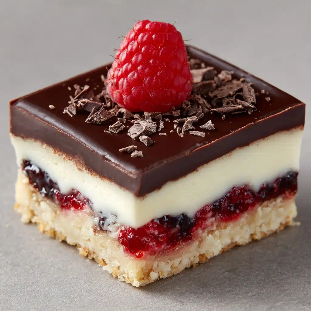 Dark Chocolate Raspberry Bars Recipe - Recipe Image