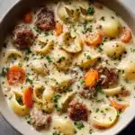Cozy Ditalini Soup with Creamy Parmesan and Italian Sausage Recipe