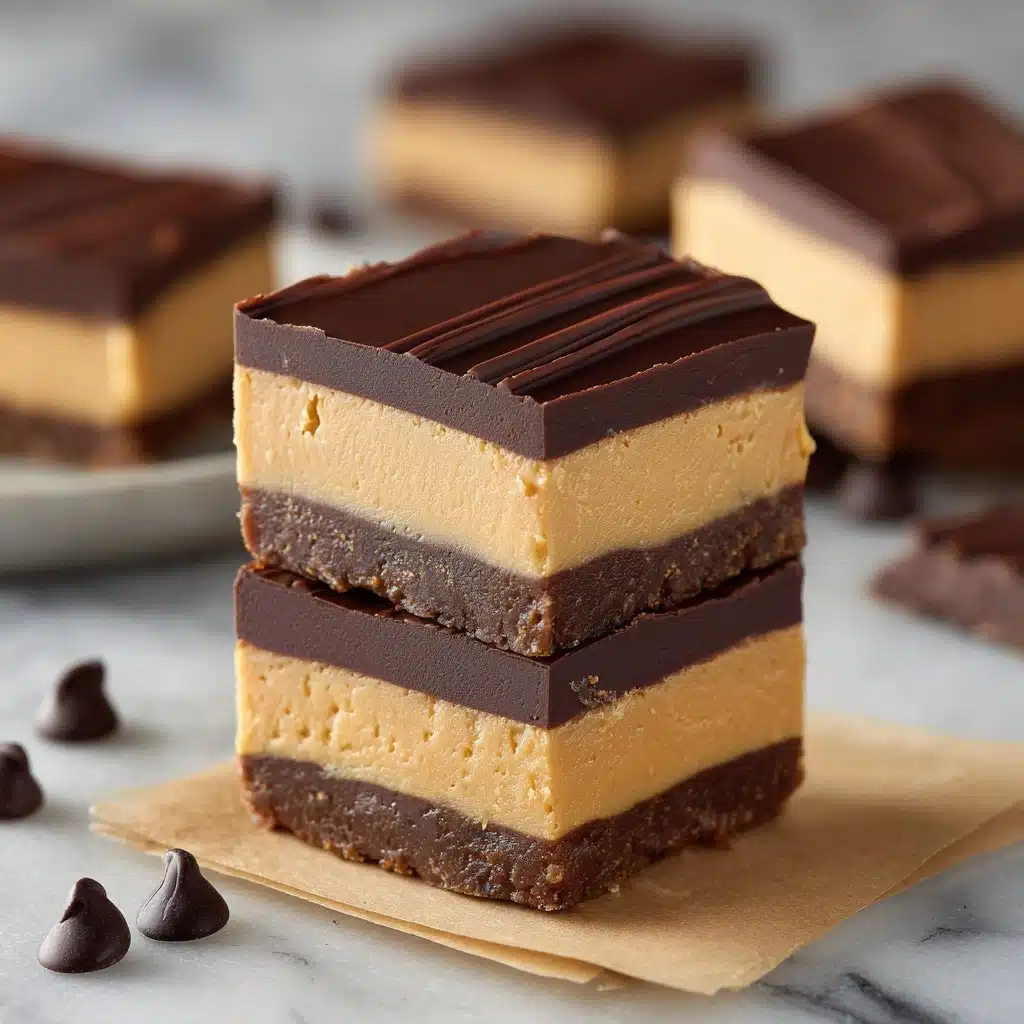 No-Bake Peanut Butter Buckeye Bars Recipe - Recipe Image