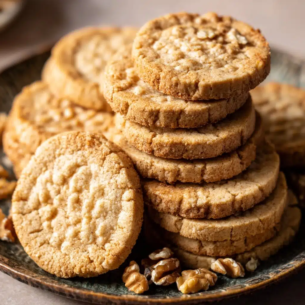 Walnut Butter Cookies Recipe - Recipe Image