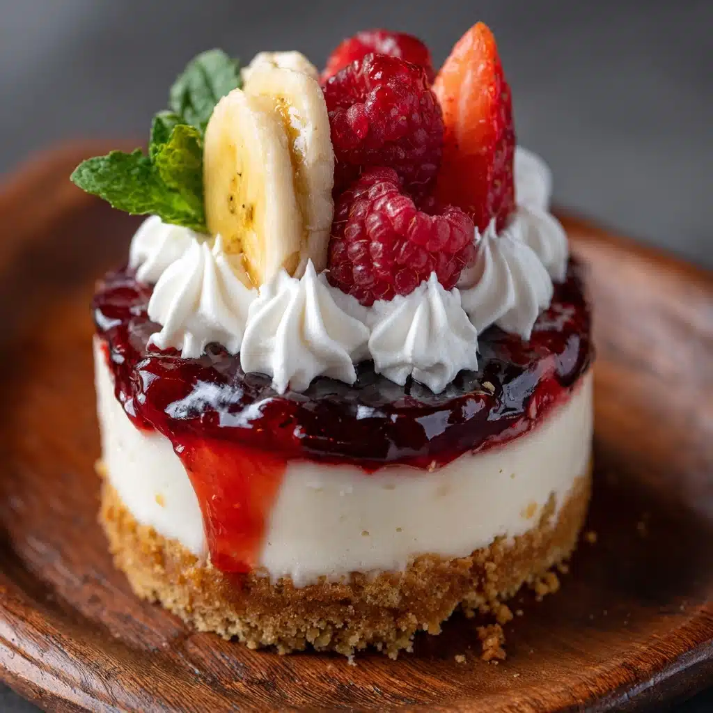 Banana Split Cheesecakes Recipe - Recipe Image