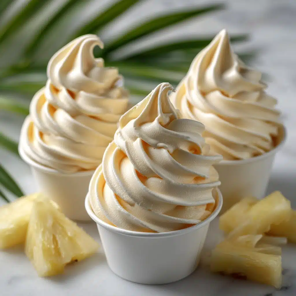 Homemade Pineapple Soft Serve Ice Cream Recipe - Recipe Image