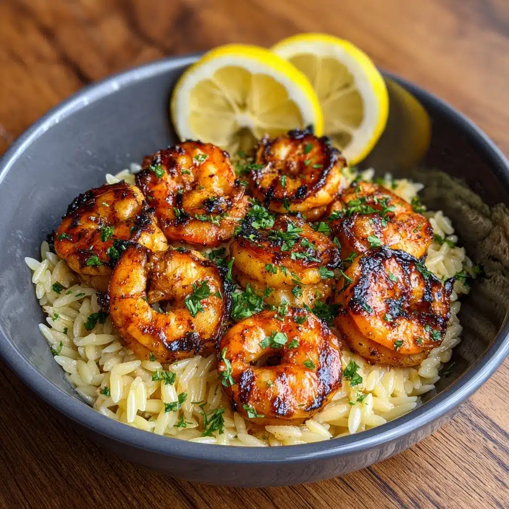 Shrimp Orzo Lemon Garlic Sauce Recipe