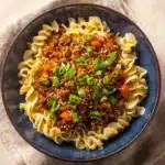 Mongolian Ground Beef Noodles Recipe