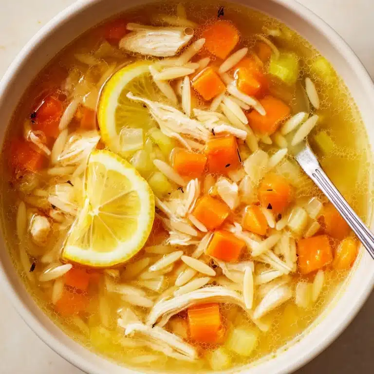 Lemon Chicken Orzo Soup Recipe