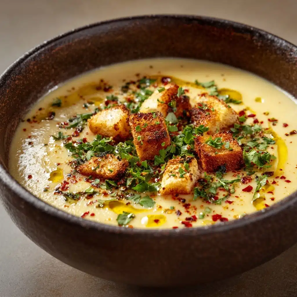 Creamy Roasted Garlic Soup Recipe - Recipe Image