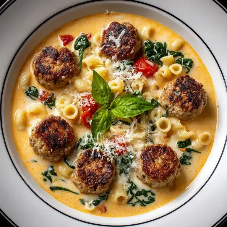 Creamy Italian Meatball Soup Recipe
