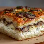 Feta & Mushroom Brunch Squares Recipe