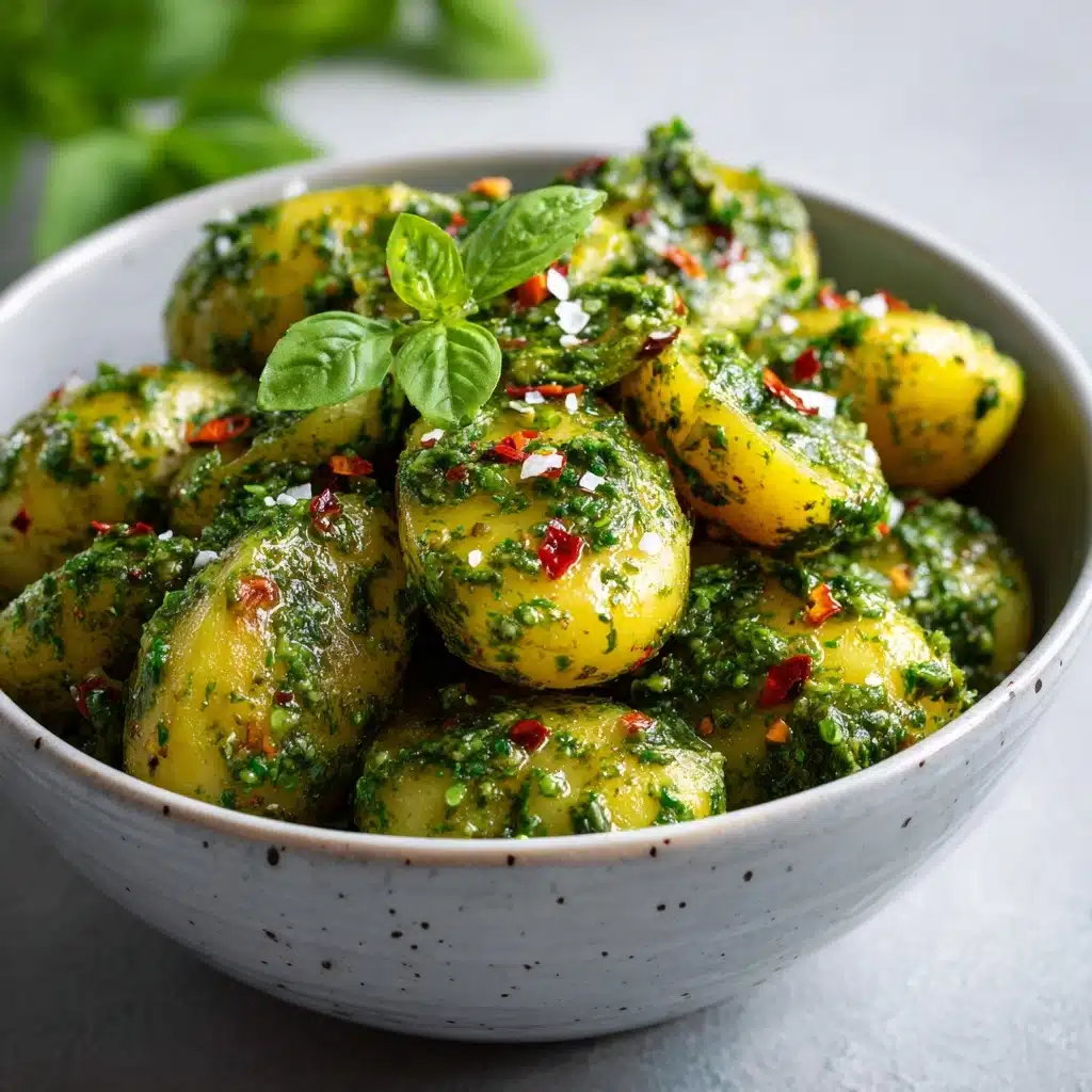 Garden Basil Pesto Potato Salad Recipe - Recipe Image