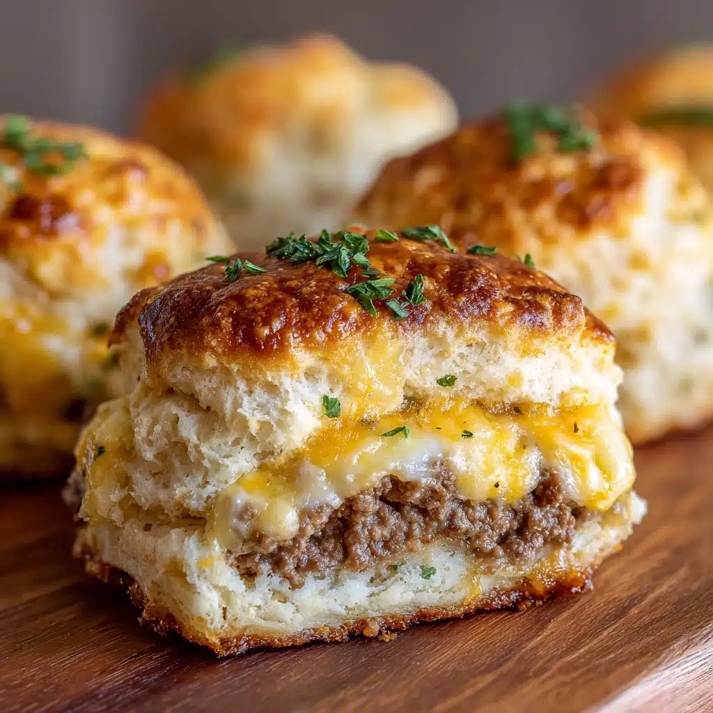 Philly Cheesesteak Stuffed Biscuits Recipe - Recipe Image