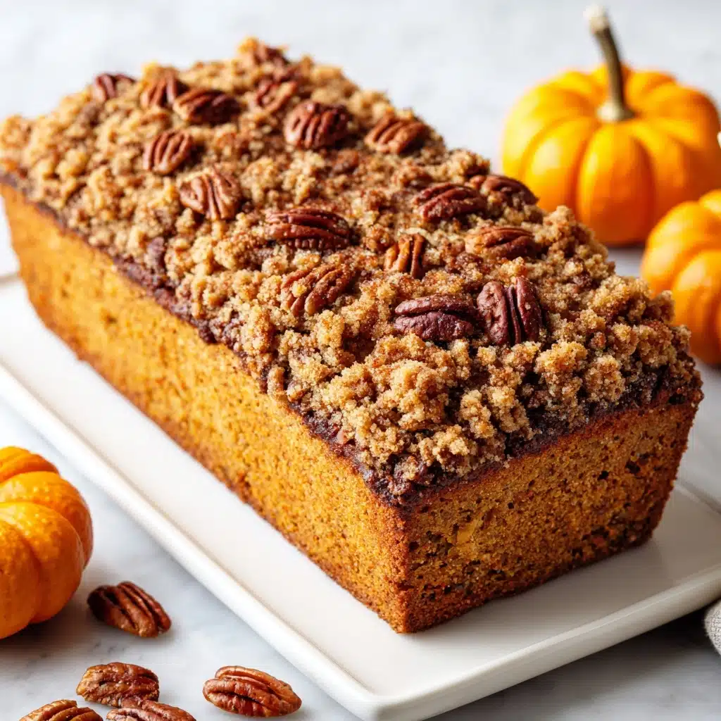 Pumpkin Bread with Brown Sugar Pecan Topping Recipe - Recipe Image