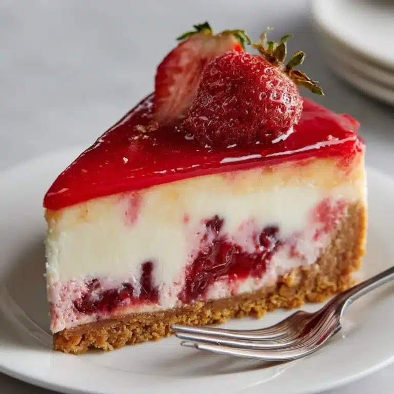 Creamy Strawberry Cheesecake Recipe