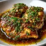 Garlic Chicken with Asiago Gravy Recipe