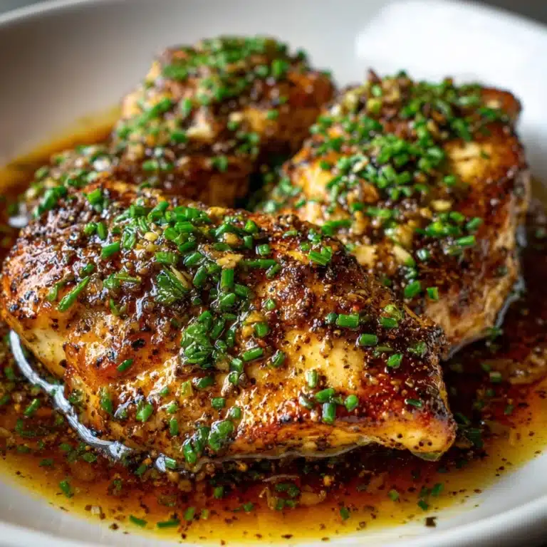 Garlic Chicken with Asiago Gravy Recipe