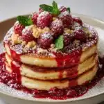 Raspberry Carrot Cake Pancakes Recipe