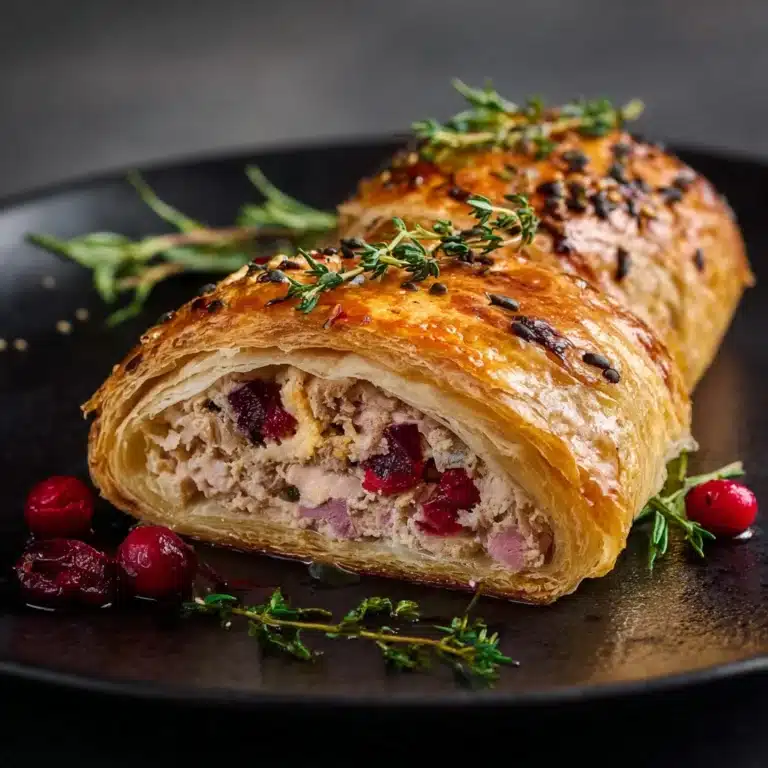 Turkey and Cranberry Sausage Rolls Recipe