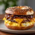 Steak Egg Cheese Bagel Recipe