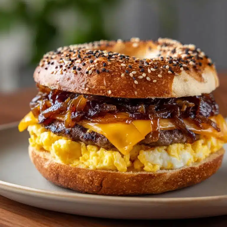 Steak Egg Cheese Bagel Recipe