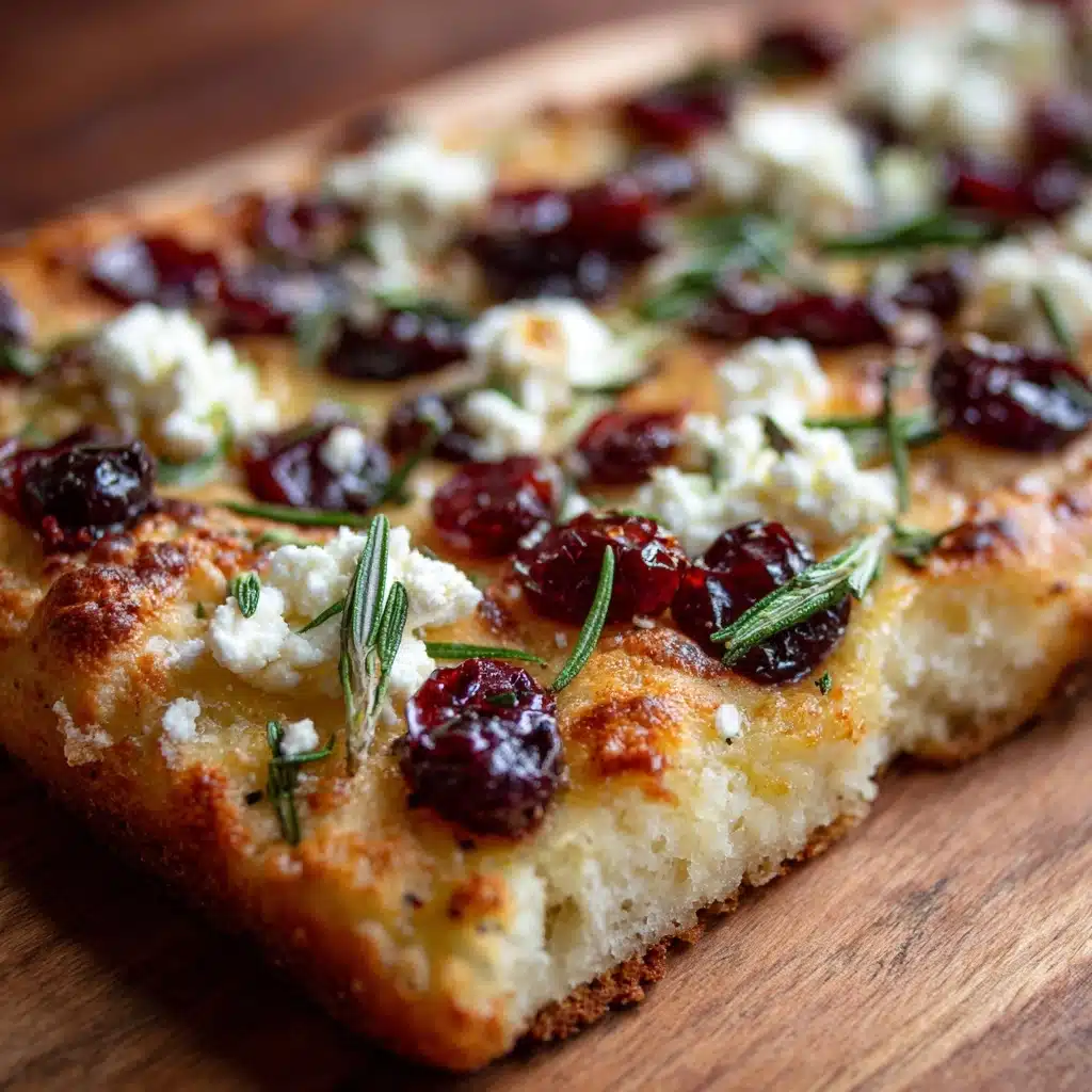 Roasted Cranberry and Goat Cheese Flatbread Recipe - Recipe Image