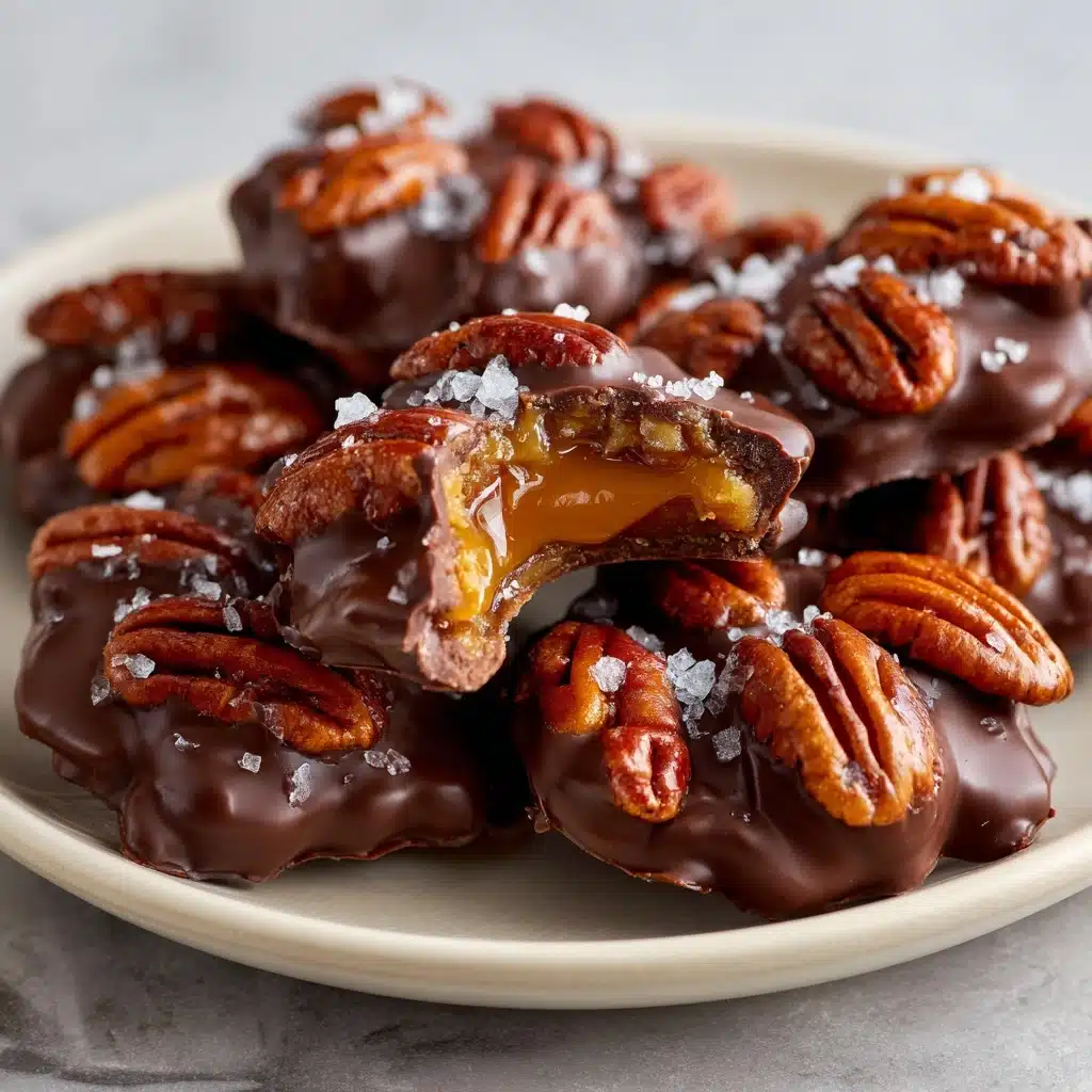 Homemade Chocolate Turtles Recipe - Recipe Image