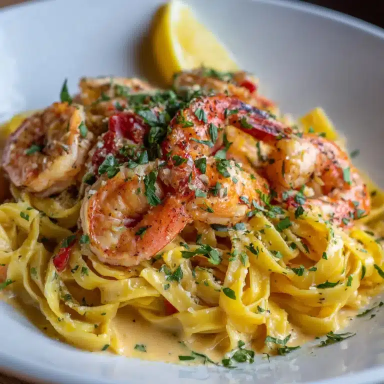 Lemon Pepper Lobster Shrimp Pasta Recipe