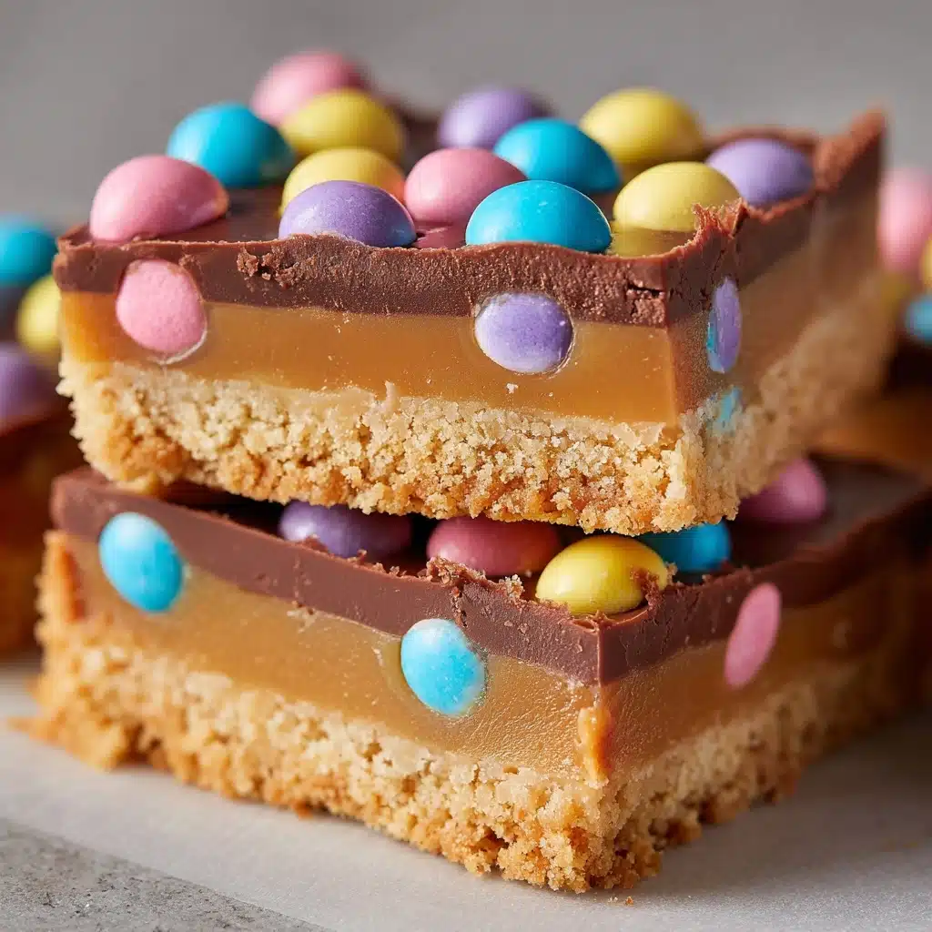 No-Bake Easter Peanut Butter Bars Recipe - Recipe Image