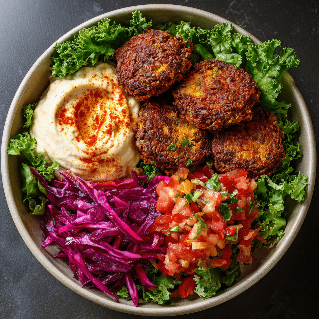 **Easy Chicken Falafel Bowls** Recipe