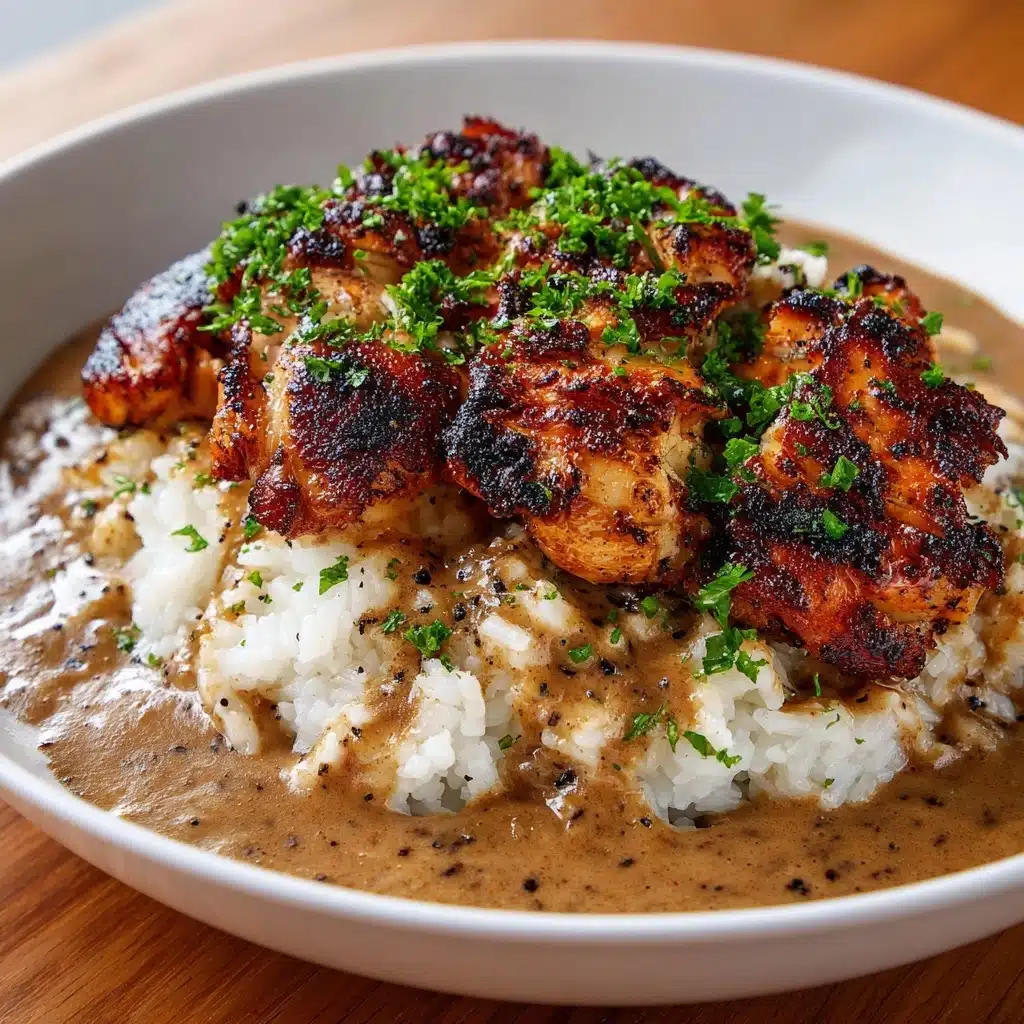 Smothered Chicken and Rice Recipe - Recipe Image