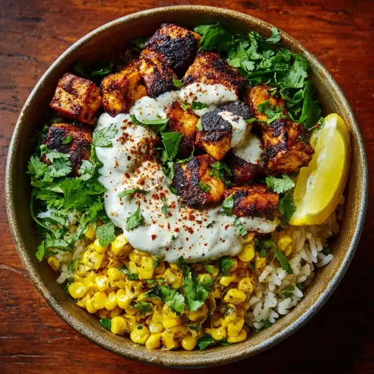 Street Corn Chicken Rice Bowl Recipe