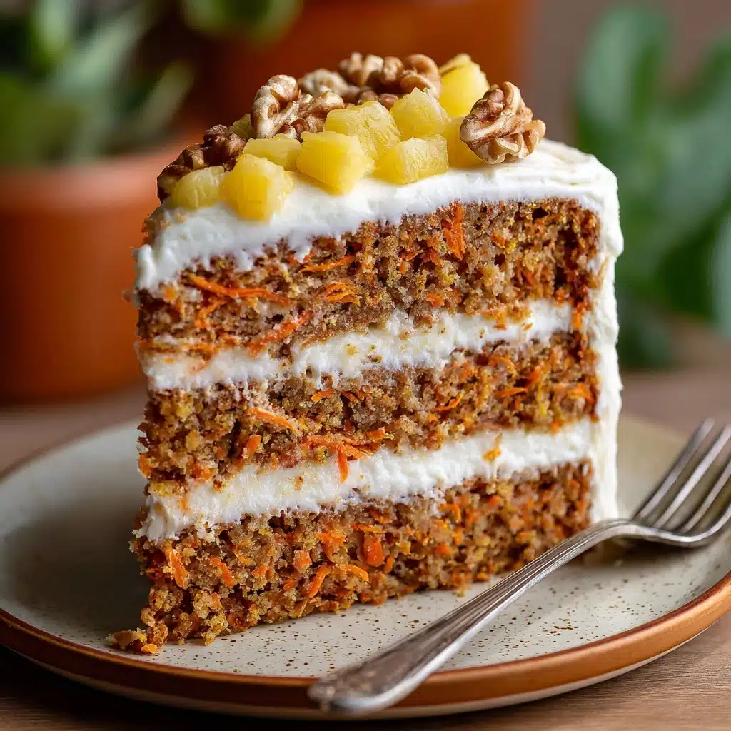 Pineapple Carrot Cream Cake Recipe