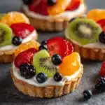Healthy Breakfast Bagel Fruit Pizza Recipe